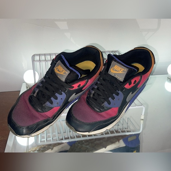 W9 M7 Nike Air Max 90 SD Black Persian Violet  Gradient Shoe - Picture 4 of 5